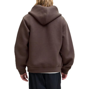 Sudadera con capucha y cremallera de rizo francés con logotipo personalizado, fabricantes de ropa de gran tamaño, sudaderas, Jersey grueso de alta calidad - Product Image 3