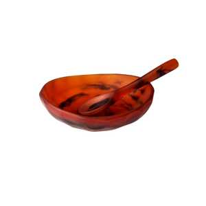 Cuenco para servir ensalada de resina pulida decorativa para el hogar y restaurantes Uso en fiestas Color y logotipo personalizados - Product Image 5