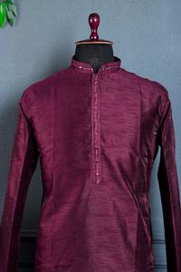 Kurta Pijama Tradicional India de Seda con Diseño Multicolor y Manga Larga para Hombre, Venta Caliente, de Proveedor Indio - Product Image 3