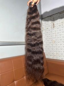 100% cheveux humains alignés avec des cuticules vierges brutes non transformées, paquets de cheveux humains indiens naturels Extensions de cheveux indiens bruts - Product Image 2