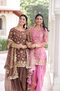 Ensemble de salwar kameez brodé pour femmes avec dupatta, tenue ethnique pour les fêtes, à séchage rapide, pour l'hiver/l'été - Product Image 6