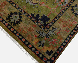 KNOT RUG Hand Knotted High Quality Wool Oushak Turkish Knot Style Washable Area Rug <b>for</b> Living Room and Bathroom Indoor <b>Carpet</b> - Product Image 3