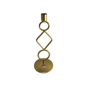 Nouveau bougeoir conique en métal décoratif couleur dorée pour la maison vaisselle de noël lumières décoration bougie conique - Product Image 2