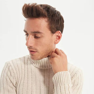 Sudadera personalizada de alta calidad para hombre, suave, Retro, cuello redondo, anti-pilling, Otoño, suministro ODM, suéteres para hombre al por mayor - Product Image 3