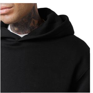 Sudaderas Extra Grandes con Hombros Caídos, Estilo Francés, 500GSM, Logotipo Personalizado, 100% Algodón, Ropa Urbana, Sudaderas Pesadas para Hombre - Product Image 3