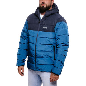 100% Polyester Stand Collar Front Logo Men's Winter Puffer Jackets-Waterproof & Windproof Fashion Design - Product Image 2