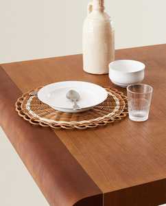 Ventes chaudes, tapis de table en bambou et rotin fait à la main, style bohème vintage, écologique, personnalisable, décoration de mariage et de maison - Product Image 3