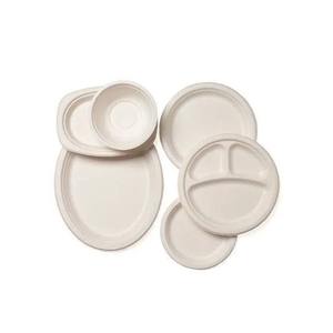 Assiettes et bols jetables en bagasse ronde écologique de qualité supérieure 180ml Restauration de mariage biodégradable - Product Image 4