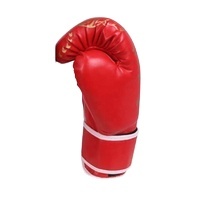 Guante de boxeo de entrenamiento de cuero genuino rojo personalizado de alta calidad guante de mano de cuero PU ganador para hombres y mujeres - Product Image 2