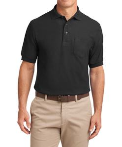 Maillot unisexe coupe classique respirant et léger motif solide Piqué de golf pour polo vêtements en tissu tricoté - Product Image 1