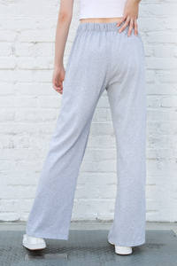 Servicios OEM Mujeres Streetwear Slim Fit Señoras Pantalones de alta calidad Casual Cintura alta Color sólido Pantalones de las mujeres - Product Image 4