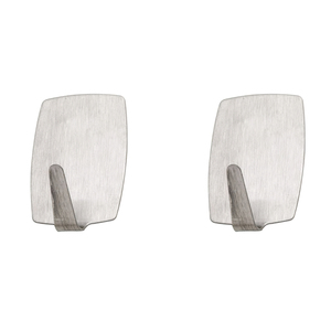 Grande Gancio Adesivo Oryx in Acciaio Inossidabile (Confezione Blister da 2) - Product Image 1