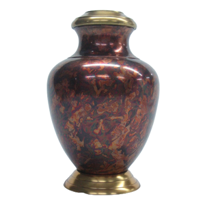 Elegant Design <b>Keepsake</b> Cremation Urn Durable Metal Funeral <b>Ashes</b> Urn Remarkable Red Memorial Urn - Product Image 1