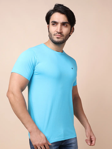 เสื้อยืดคอกลมแขนสั้นสำหรับผู้ชายผ้าคอตตอนสไตล์100% ใช้งานได้หลายโอกาสสวมใส่สบายได้ตลอดทั้งวัน - Product Image 4