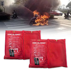 Hot Selling Fire Escape Fiberglass White 0.45mm Thick Customizable Size 550C Heat Resistant Self-Rescue Emergency <b>Blanket</b> - Product Image 5