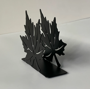 Restaurant Hotel Home Purpose Maple Leaf Design Metal <b>Black</b> Napkin Holder in Wholesale Price - Product Image 4