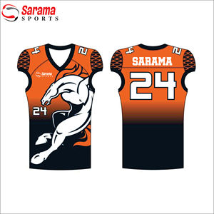 Camiseta de Entrenamiento de Fútbol Americano Personalizada para Adultos, con Mangas Cortas, Diseño Impreso, Tela Transpirable - Precio al por Mayor - Product Image 3