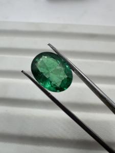 คุณภาพสูงได้รับการรับรอง 100% ธรรมชาติสีเขียวสดใสแซมเบียมรกตอัญมณีหลวม 7 กะรัตจากอัญมณีมรกตหลวม Lot - Product Image 5