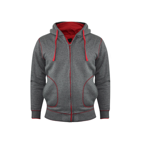 Sudadera con capucha térmica de manga corta de gran tamaño bordada impresa personalizada sudaderas con capucha transpirables para hombre - Product Image 5