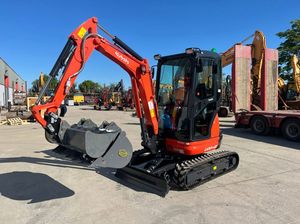 Mini-excavatrice à chenilles Kubota 3,5 tonnes, moteur CE EURO 5 EPA, livraison gratuite, mini-excavatrices agricoles de 1 et 2 tonnes à vendre - Product Image 4