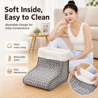 Bottes chauffantes modernes en gros, super douces en peluche, chauffe-pieds électriques avec semelle antidérapante pour usage domestique, directement de l'usine