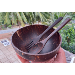 Entrega rápida Tazón de cáscara de coco Logotipo personalizado Artesanía Natural Hogar Cocina Desechable para regalos de negocios Hecho vietnamita - Product Image 5