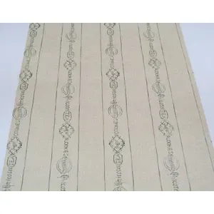 Papel pintado de piedra angular Vintage doble rollo geométrico Chicoree Cottagecore verde bronceado ignífugo para sala de estar dormitorio chino - Product Image 1