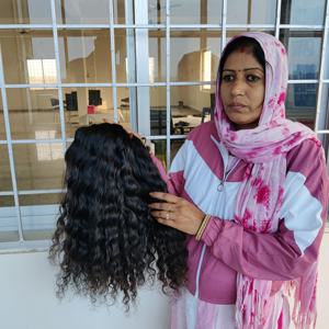 Vente en gros 100% naturel brut indien vierge temple extensions de cheveux humains cuticule aligné vendeur faisceaux crépus bouclés vagues boucles - Product Image 3