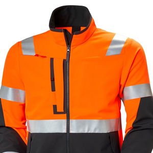 Blouson aviateur haute visibilité Blouson de sécurité au travail haute visibilité bicolore pour hommes Vestes de sécurité réfléchissantes de meilleure qualité pour hommes - Product Image 3