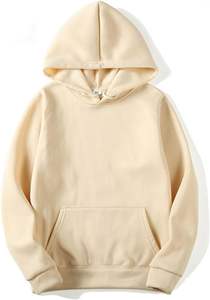 Sudadera con capucha de gran tamaño para hombre, jersey de lana de algodón, hombro caído, logotipo personalizado, ropa de calle cálida para invierno, sudadera de moda - Product Image 2