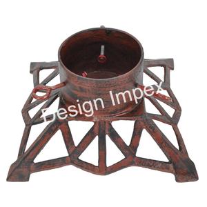 Support d'arbre de noël artisanat en métal support d'arbre de pin Antique Base antidérapante support d'arbre en métal accessoires de décoration de la maison - Product Image 5