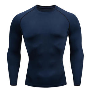 Vêtements de sport à manches longues personnalisés pour hommes chemises de compression Fitness séchage rapide course à pied cyclisme couche de base haut serré Sport à manches longues - Product Image 2