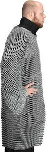 Hauberk en Maille de Chaîne Butée, Haubergeon, Armure Viking Médiévale, Maille de Chaîne Médiévale (XXX-Large) - Product Image 3