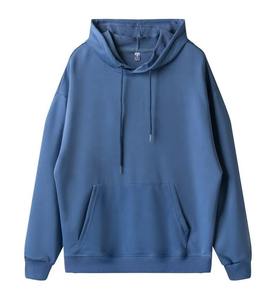 Sudadera con capucha gráfico corta con estampado de algodón 100% para hombre, sudaderas con capucha de bolsillo supergrande con logotipo personalizado bordado de peso pesado 450 GSM - Product Image 2
