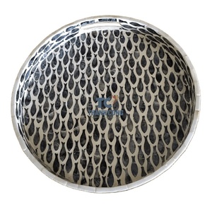 ที่มีคุณภาพที่ดีที่สุดสีดำแม่ของมุกรอบถาดที่มีการจัดการ/เวียดนามถาดไม้รูปร่างปลา - Product Image 1