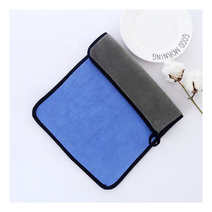 ผ้าเช็ดตัวทำความสะอาดรถยนต์ผ้าคอตตอนเนื้อนุ่มแห้งเร็วผ้าถักโลโก้ตามสั่งอุปกรณ์ตกแต่งรถยนต์คุณภาพ - Product Image 3