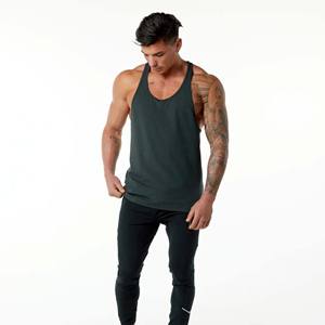 94% algodón 6% Spandex relajado sudor transpirable de corte bajo Neckline abierto Racerback verde cazador hombre ASOS Stringe - Product Image 4