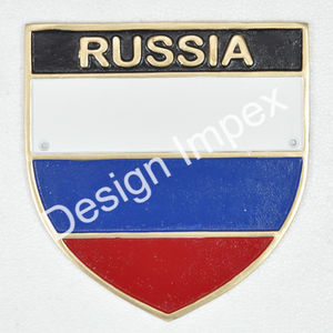 Placa de tendencia de Escocia, artesanía de pared, placa de bandera personalizada de aluminio fundido de fácil montaje para decoración de oficina - Product Image 5