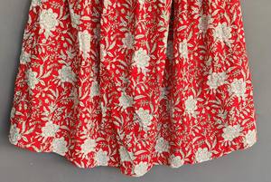 กระโปรงแม็กซี่ผ้าฝ้ายสำหรับผู้หญิงระบายอากาศสวมใส่สบายสไตล์โบโฮสำหรับฤดูร้อนพิมพ์ลายบล็อกเก๋ไก๋ - Product Image 3