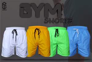 Short d'entraînement écologique avec logo personnalisé pour hommes, vêtements de sport décontractés pour exercices de gymnastique d'été, vêtements de course respirants à taille élastique - Product Image 6