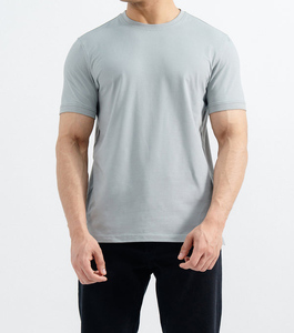 Personalizada impresión personalizada Regular Fit de alta calidad 100% algodón hombres al por mayor camiseta en blanco para los hombres - Product Image 2