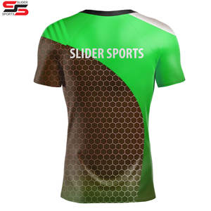 Chemise de compression Mma Bjj à manches courtes avec logo de surf personnalisé Rashguards Jiu Jitsu sublimés Concevez votre propre couche de base personnalisée - Product Image 2
