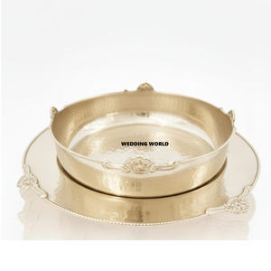 Nouveauté Bol à chocolat martelé Forme ronde Bol décoratif pour bonbons Qualité supérieure Luxe Nouveau bol à chocolat - Product Image 4