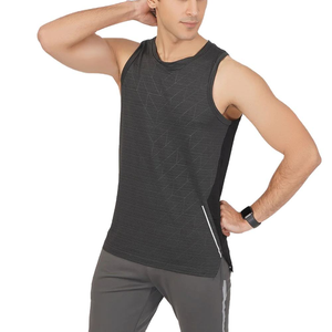 Débardeur de sport grande taille pour hommes Taille incluse Prêt à expédier Débardeur d'entraînement en polyester durable Fournisseur OEM de haute qualité pour hommes - Product Image 1