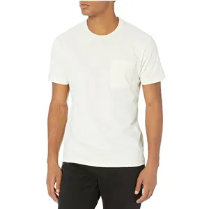 T-shirt à manches courtes en coton biologique pour hommes, nouveau design pour le jogging, la gym, coupe ample