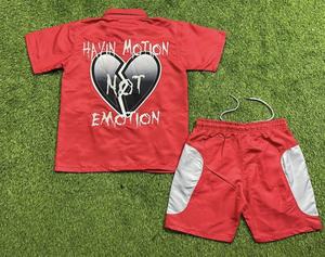 YYSY OEM logotipo personalizado cortavientos chándal chaqueta chándal corto de nailon de dos piezas chaqueta cortavientos conjunto de chándal - Product Image 2