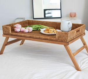 ถาดเสิร์ฟหวายพร้อมขาตั้งสำหรับงานเลี้ยงโต๊ะอาหาร - Product Image 2