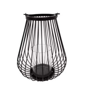 Best Quality Home Decoration Iron Wood T-Light Holder BrassColour Iron Wire and Wooden Base Candle Stand Candle Holder Available - Product Image 4