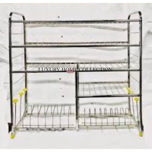 Freestanding Metal <b>Kitchen</b> <b>Racks</b> with Durable Construction Perfect for Heavy Appliances and Large <b>Utensils</b> Sale Rate - Product Image 3