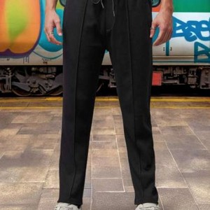 Venta caliente Hombres Pantalones de chándal Joggers Deportes Gimnasio Pantalones Cintura elástica Bolsillos con cremallera Pantalones de chándal de peso pesado - Product Image 6